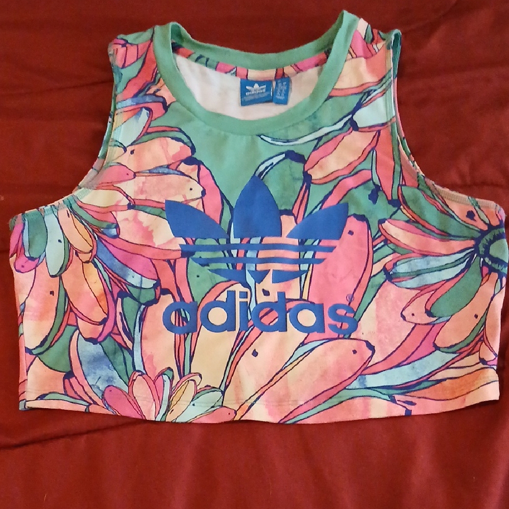 Adidas Floral Crop Top